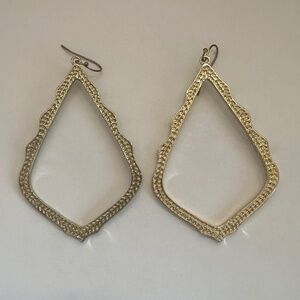 Gold Tear Drop Earrings
